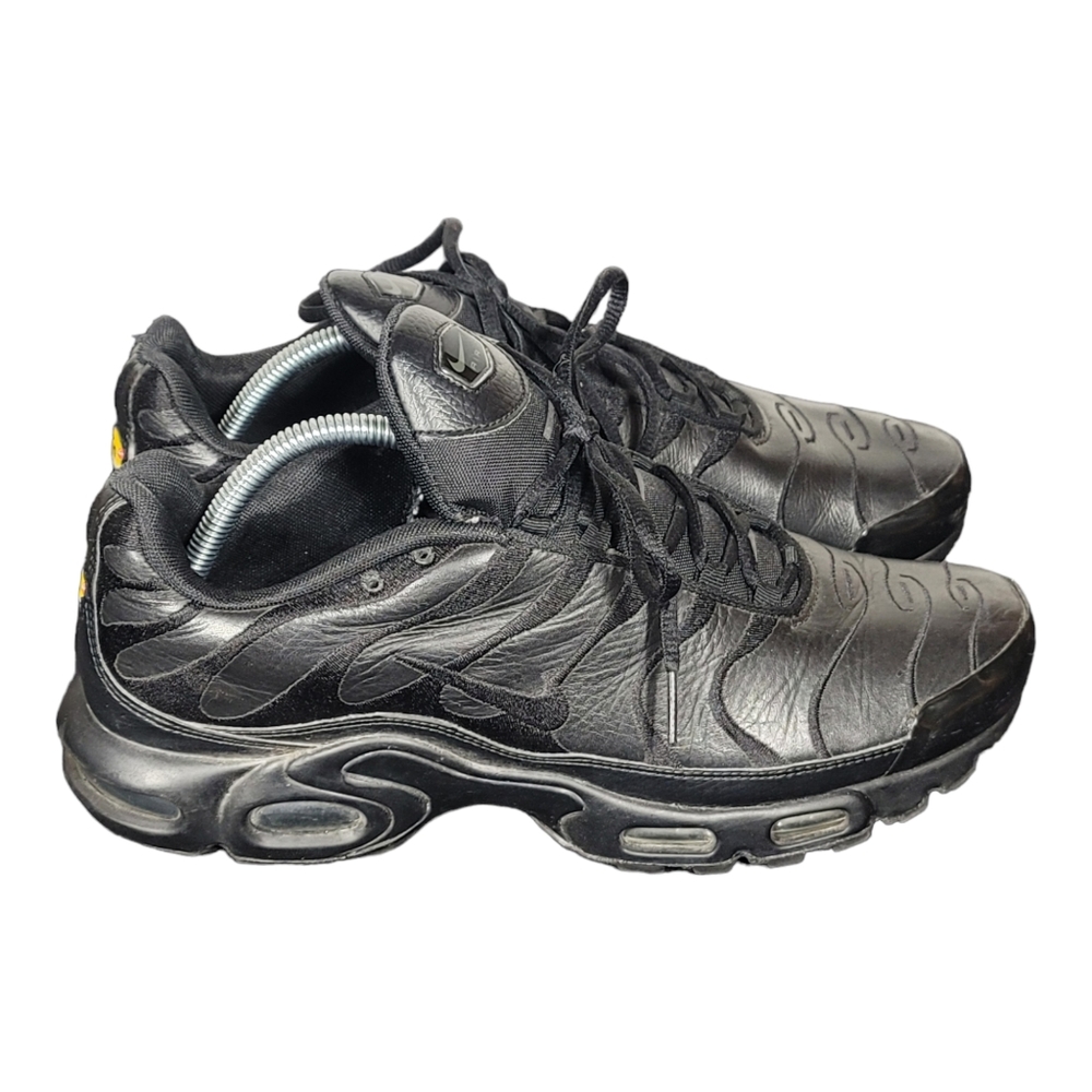 Nike Air Max Plus TN Triple Black Men’s Sz 10.5 Sneakers AJ2029-001 SB7 - Picture 2 of 10